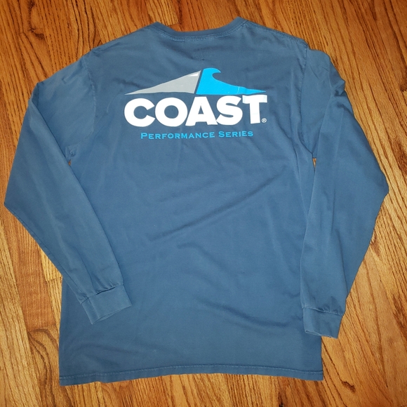 Coast Long Sleeve Blue Shirt Size: L - Picture 6 of 8